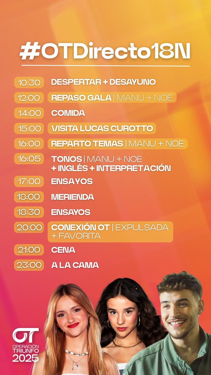 OT_Oficial's tweet image. 🤓 ¡Buenos días de #OTDirecto18N! 💙🎶

🔴 En DIRECTO 👉🏻 youtu.be/lKsZESVLYPE ✨