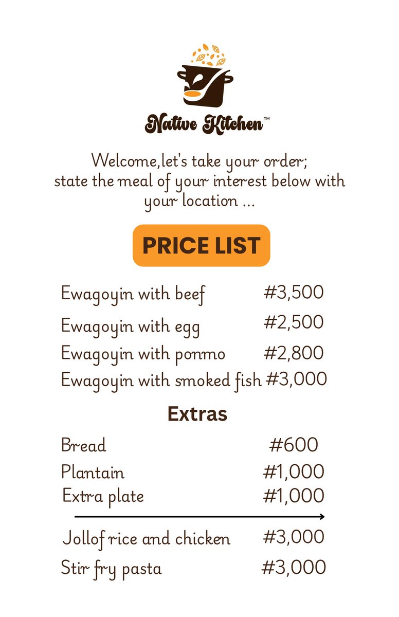 Nativekitbyify's tweet image. Ewagoyin is available every Thursday, Friday and Saturday at Tanke, Oke odo. Just as seen in this picture...

Please help me quote with anything, this is what I sell 🥹
#ewagoyin #ilorin #universityofilorin #nativekitchenbyify