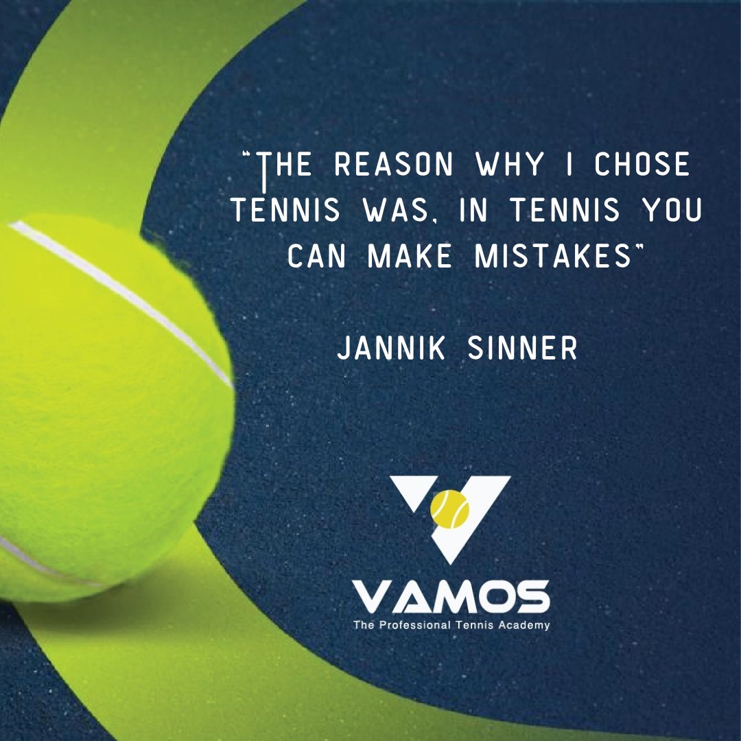 Don’t be afraid to make mistakes in tennis 🎾