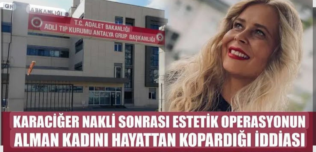 HaberBuzzz's tweet photo. Estetik operasyon için Almanya’ya giden 41 yaşındaki kadın hayatını kaybetti.
🔹 Aile, klinik hakkında soruşturma talep etti
🔹 Ölüm nedeni otopsi sonrası netleşecek
🔹 Almanya’daki yetkililer incelemeyi sürdürüyor.

#SonDakika #Gündem https://t.co/itNNzQNVw5