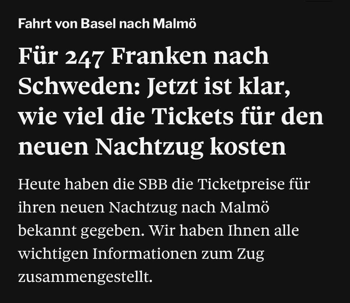 Wenn man zuhause bleibt ist man sogar noch umweltfreundlicher, als wenn man mit dem Zug reist. Subventionen gibt es dann aber keine.