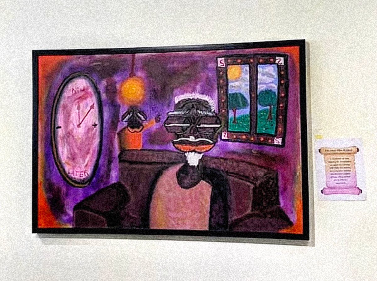 Wal3Chulo's tweet photo. 3. The Man Who Waited. ( 2025 -24 × 36 in )
A reminder of time slipping by. It captures an aged man sitting still while life moves, showing how waiting can become a quiet prison when action never follows intention. https://t.co/HITPH59B9K