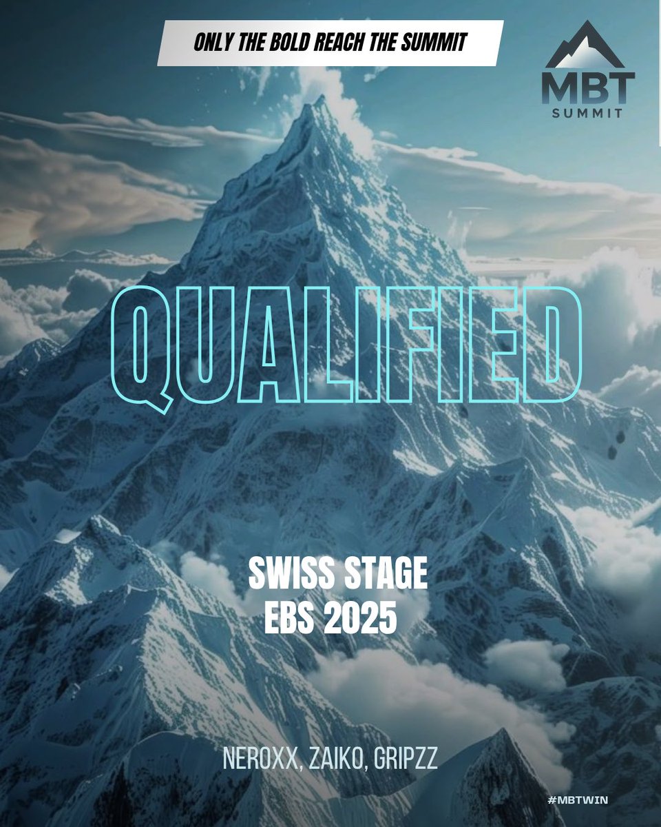 We’re officially qualified for the <a href="/EurocupBS/">EBS 2025</a> Swiss stage !

Ggs to our opponent and good luck for every teams 🩵

Ggs to our players <a href="/Zaiko__bs/">Zaiko</a> <a href="/Gripzz_bs/">Gripzz</a> <a href="/Neroxx_bs/">Neroxx</a> 

And our aca roster <a href="/Kiratxrd/">Kira</a> <a href="/bs_mystic64/">Mystic</a> <a href="/zeviiusssssssss/">Zevii</a> they finished 3rd 🫶🏻

#MBTWIN