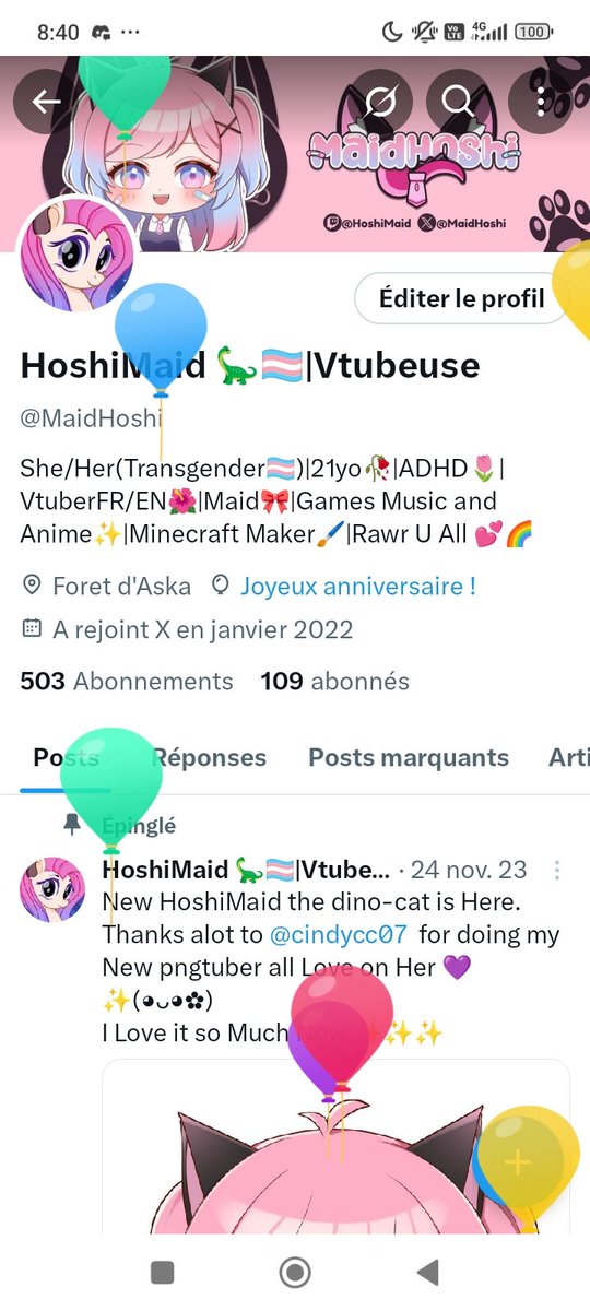 MaidHoshi's tweet image. Ballon !