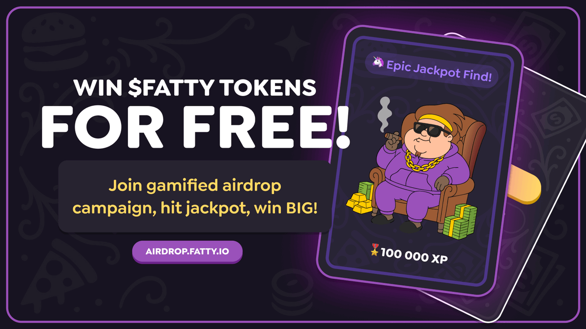 Look what I just unlocked 👀🔥! Epic Jackpot card for 120000 XP.
A nice surprise! Want one too? Jump in at airdrop.fatty.io and claim your rewards!
Each card holds surprise XP. The rarer the card, the bigger your boost!