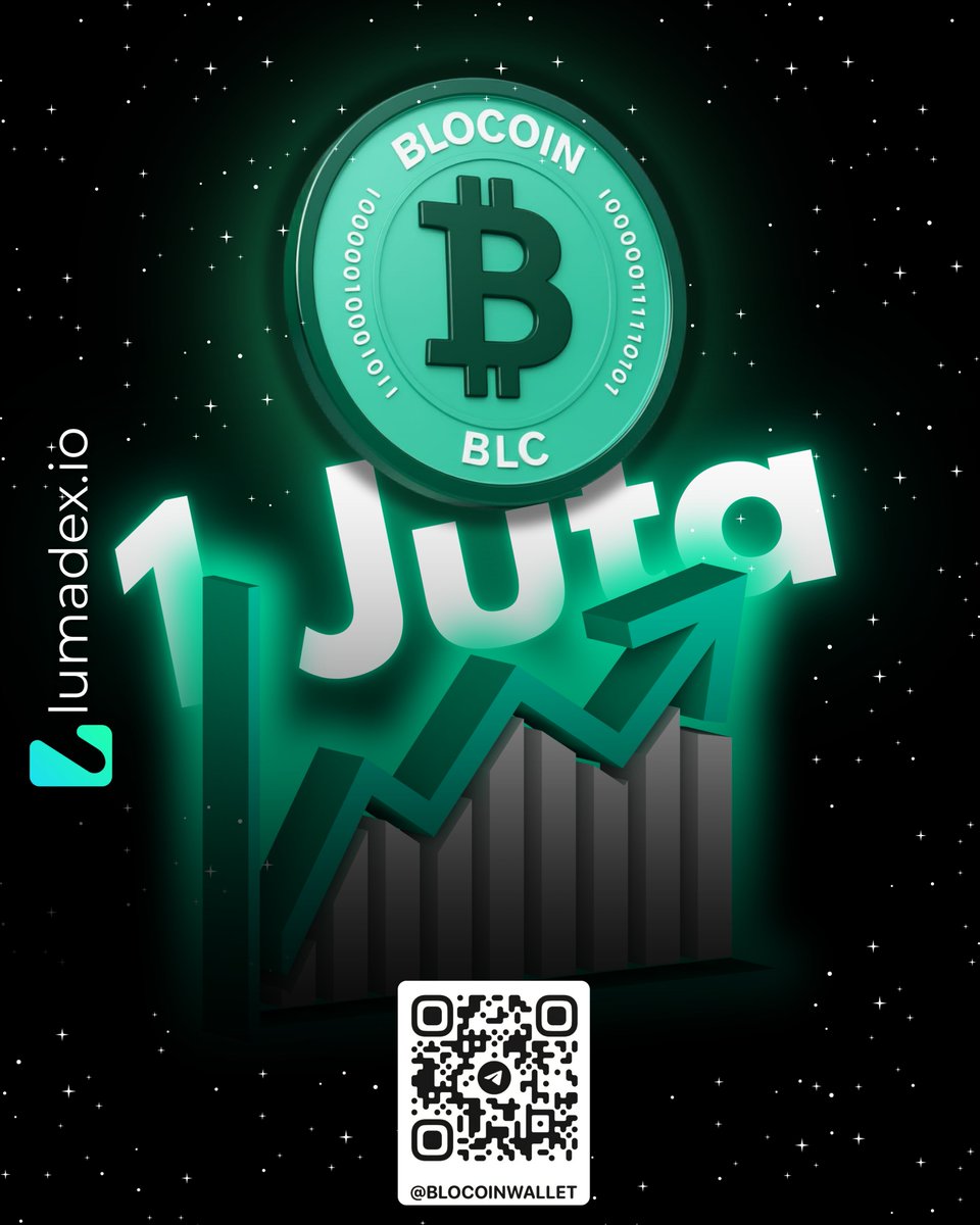 BlcToken's tweet photo. ⏳ Time Keeps Running — Don’t Miss the Momentum!
BLOCOIN (BLC) terus meningkat dengan sistem Auto-Increment, memastikan nilai yang selalu bertumbuh.
Mulai dari Rp 1.000.000 per token, dan siap menuju listing 26 Maret 2026.
Arahkan kamera ke QR di bawah dan gabung komunitas untuk update terbaru! 🚀
@PSNCHAIN 
https://t.co/MpVDaEFgsB

Telegram - https://t.co/27vhNJrEH9

Instagram - https://t.co/PpEdANJeCC

Youtube - https://t.co/6KrFYFDUgM

Tiktok - https://t.co/HVDyZ6kN0Y

#Lumadex #Blocoin #BLC #CryptoIndonesia #AutoIncrement