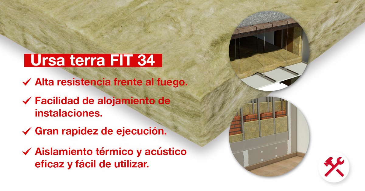 URSA TERRA FIT 34 de <a href="/URSAiberica/">@URSAIberica</a> : el aislamiento que marca la diferencia.

✅ Aislamiento térmico y acústico.
✅ Instalación fácil y rápida.
✅ Durabilidad y eficiencia energética.

👉 Disponible aquí, en GAMMA. 

#Construcción #Profesional #Aislamiento