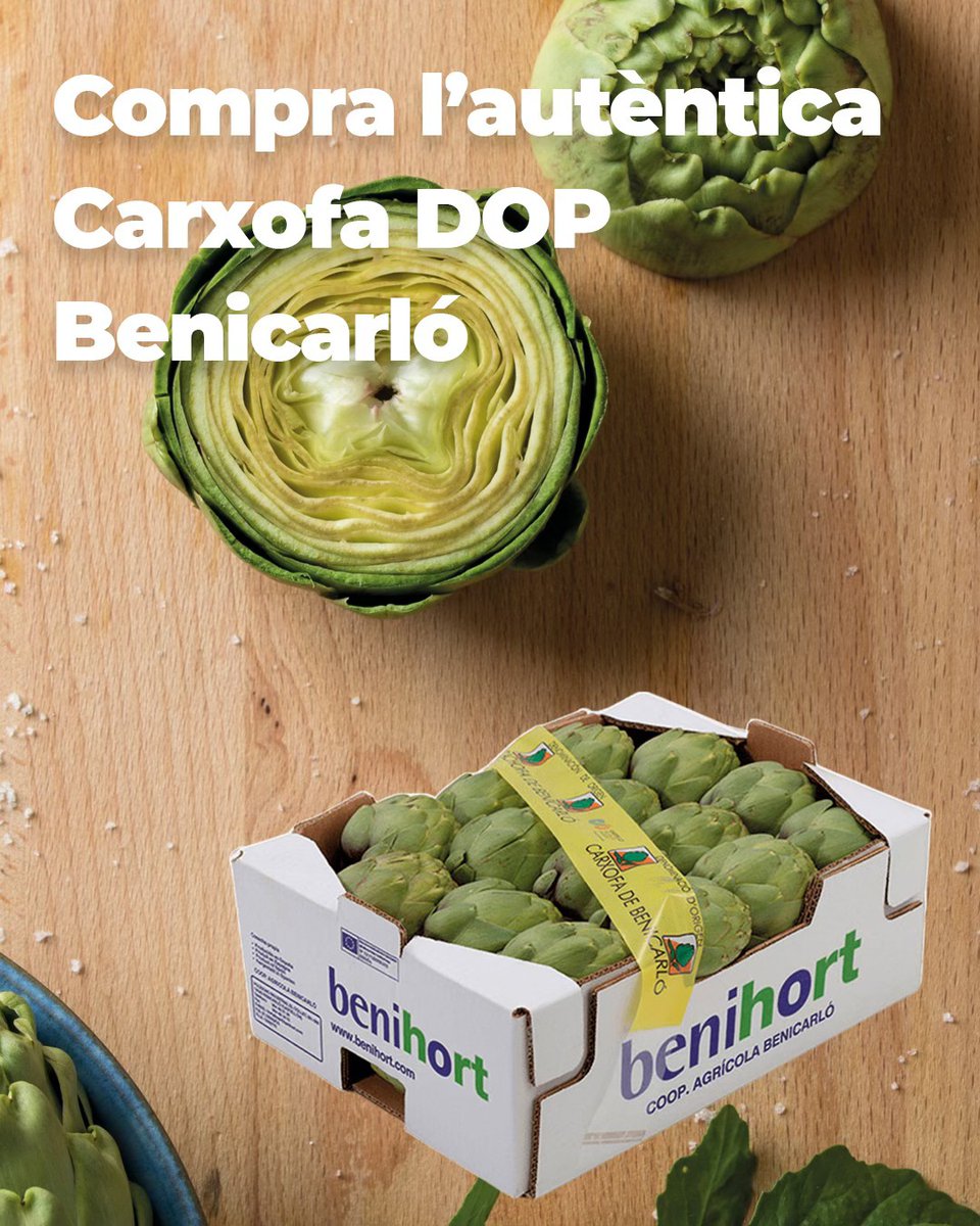 😋💚 Comencem el dimarts amb bones notícies! Per fi arriben a Benihort les autèntiques carxofes DOP Benicarló. 

🛒📲  Ja pots comprar-les tant al nostre #supermercat com a la nostra #eshop. 👉linktr.ee/benihort

ℹ️ De moment, disponible en format menut. Caixa de 3,5 kg.