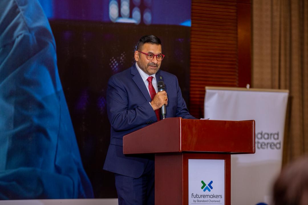 TheVillageUG's tweet image. &quot;Today is a proud moment for all of us at @StanChartUGA and every #WomaninTech who dared to dream, innovate &amp;amp; turn an idea into something that can truly change lives. I congratulate all of you especially  the winners of the $10,000 catalytic fund to boost their growth&quot; @srughani