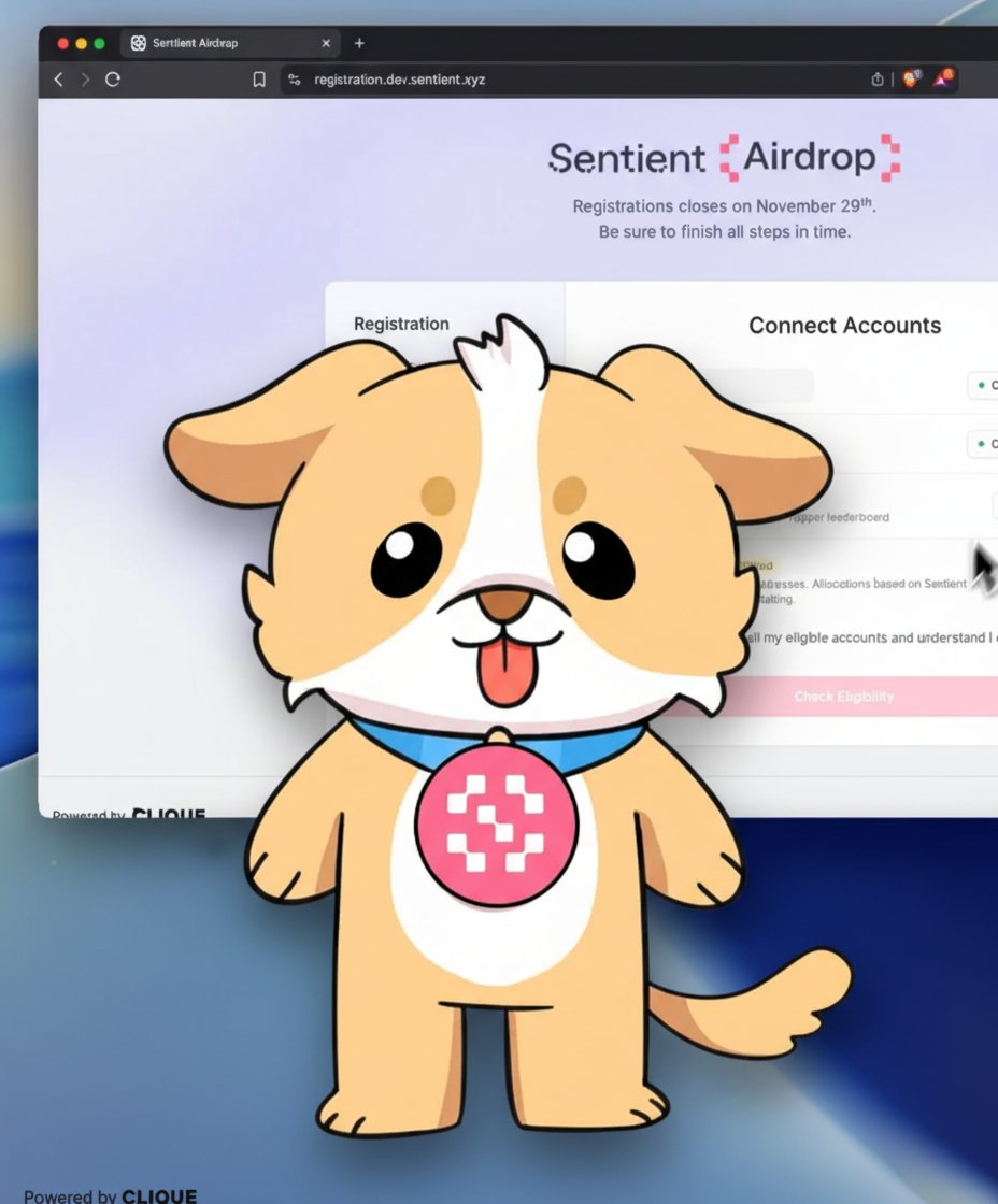 Sentient's Airdrop Registration Portal is now live!

-&gt; airdrop.sentient.xyz &lt;-

Check whether you're eligible.

📍 Connect your email, wallet, X, and Discord to verify.

<a href="/billions_ntwk/">Billions</a> also verifies whether you're real. So, you'll only need to show yourself on camera. it's