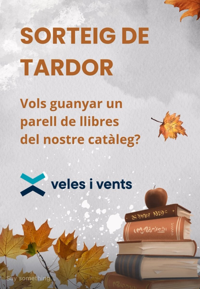 Eps, si passeu pel nostre instagram, ben aviat farem un sorteig. No us negarem ni afirmarem que potser en fem un aquí més endavant. Però de moment, allà! instagram.com/velesiventsedi…