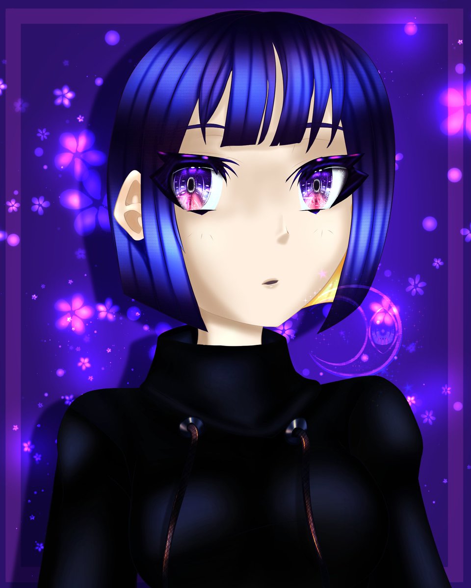MissEdenNoir's tweet photo. Switched some stuff around and did this in my colouring style. I both do and do not like it. XD
#stylestudy #stylemixing #neon #purple #cute #ocart #yomi #artpractice https://t.co/dQA5oMtn3N