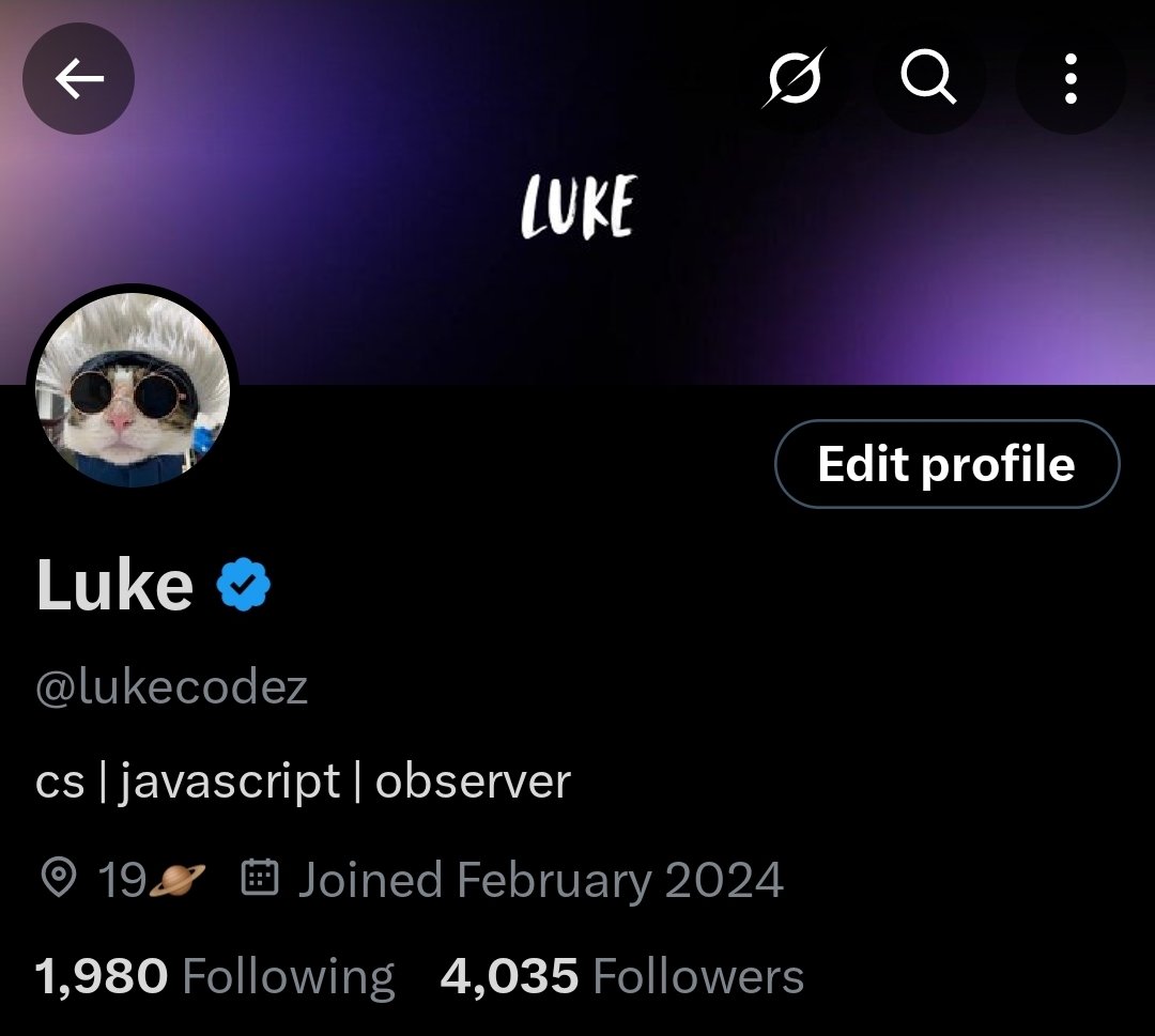 lukecodez's tweet image. 4000 nice