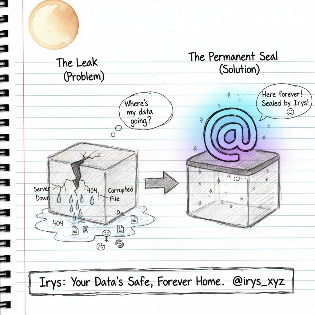 asifjavideth's tweet image. Stop letting your important data leak away through 404s and dead servers.
​@irys_xyz is the permanent seal for your digital life. (My quick sketch on a big idea!)
​#Irys #PermanentData #Web3 #Sketch