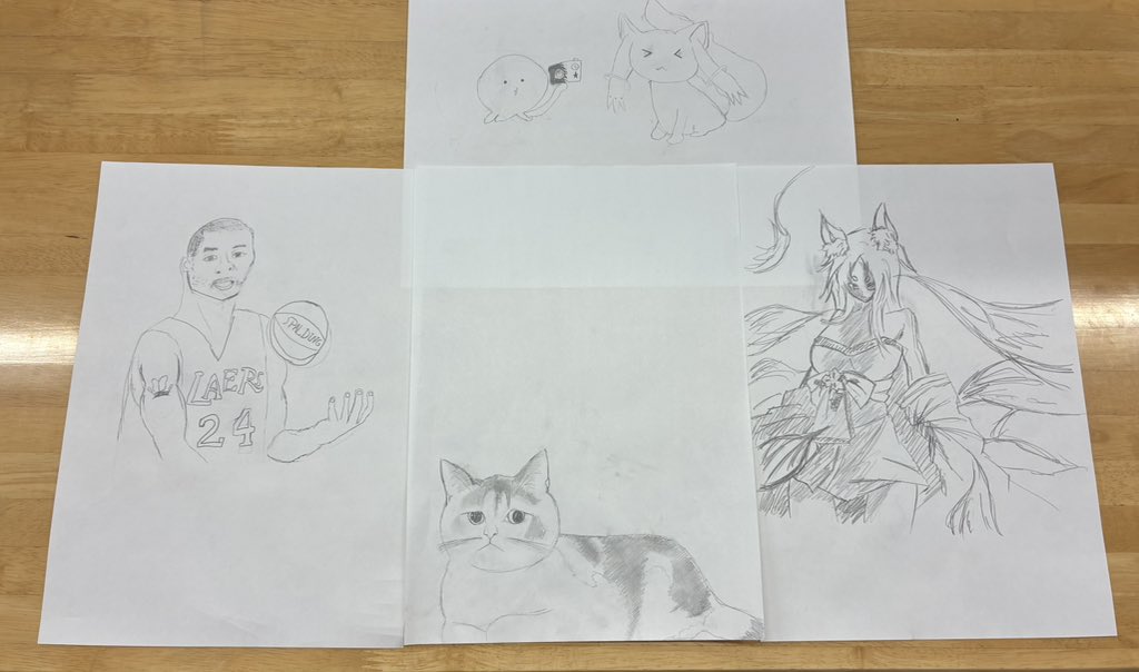 今回の30分ドローイングは「動物」です！ 皆さん描くものが可愛いです