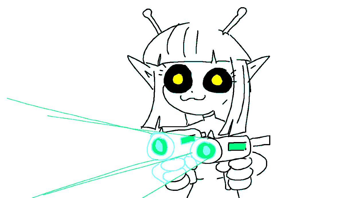 Alien girl kills you because it was cool and she is bored