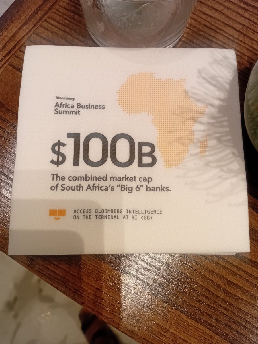 Combined market cap of Nigeria’s major listed banks is still under $8B.

Combined market cap of the top 6 South African banks is $100bn.