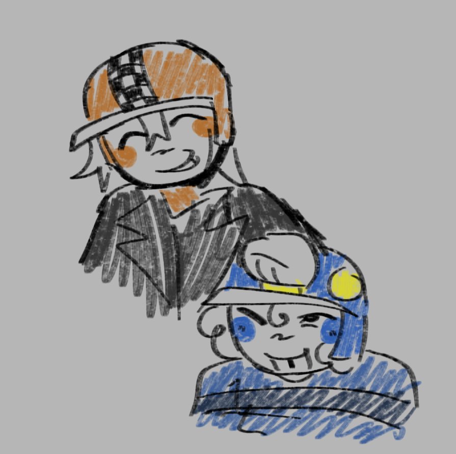 prrtual's tweet image. shitty sketch because i forgot how to draw helmets