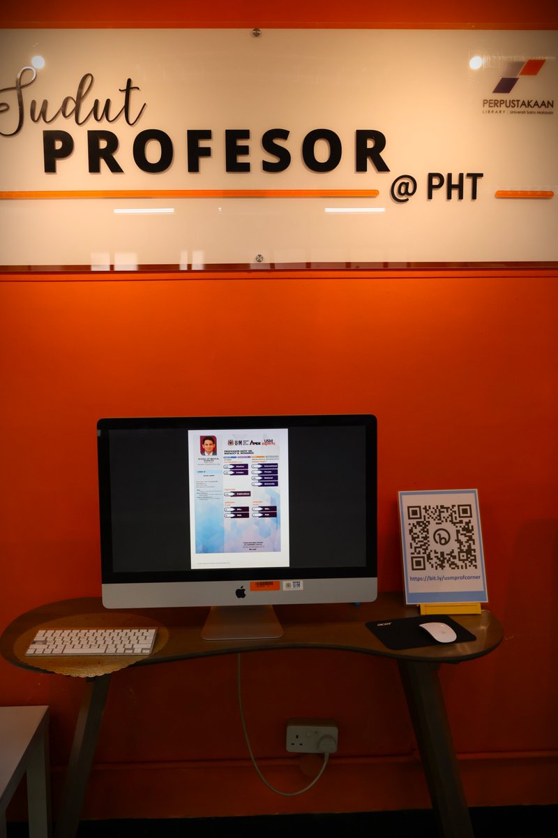 Library_USMKK's tweet image. The Professor&apos;s Corner @Perpustakaan Hamdan Tahir (November–December 2025) 
PROFESOR DATO&apos; DR. MAFAUZY MOHAMED 
School of Medical Sciences.