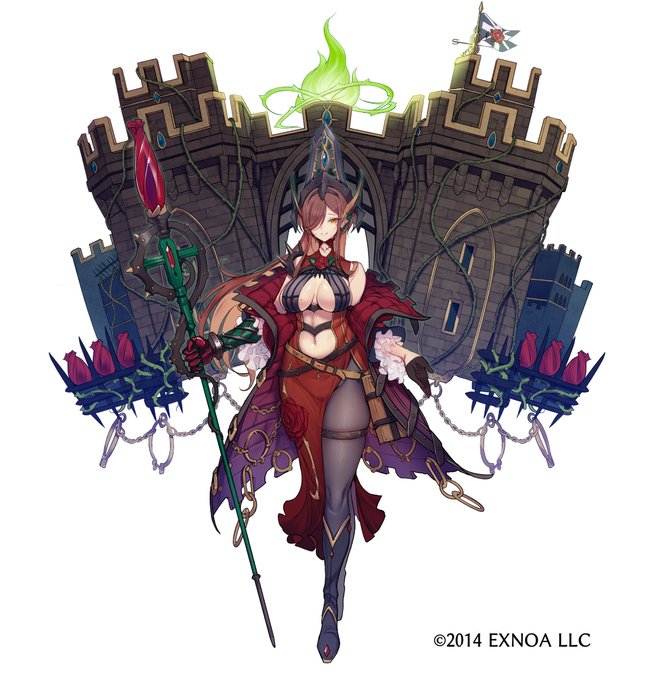 【告知】DMM GAMES様「御城プロジェクト:RE」にて
★7ランカスター城(杖)CV.#伊瀬茉莉也さん
描かせていただきました! 