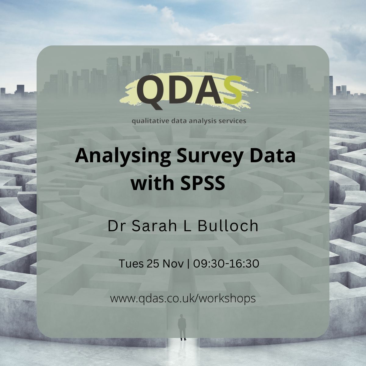 Christina_QDAS's tweet image. Next Week Tuesday 25th November: Learn to analyse your survey data using SPSS
1-day, online introduction. Small groups, plenty of time for questions and discussion. 
For more info &amp;amp; to book:
buff.ly/Tb4q1VP 
#SPSS #PhD #QuantitativeResearch