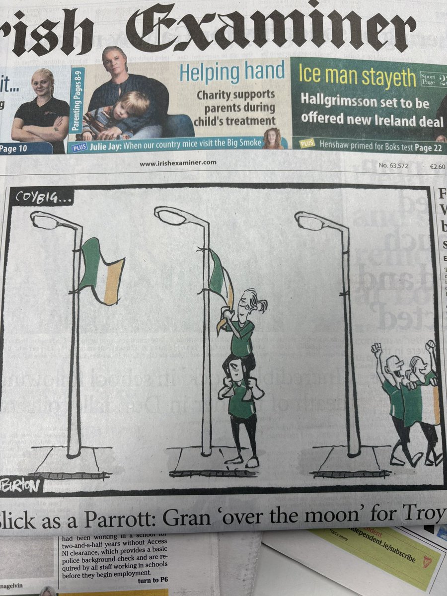 murphyrob's tweet image. Love this from the Irish Examiner today 👌
