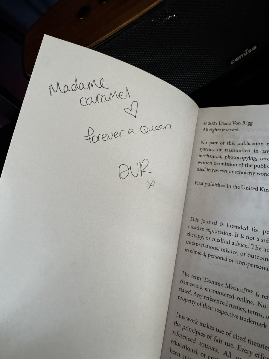 NubianMatriarch's tweet photo. Thank you so much to the incredible @DianaVonRigg! I managed to get a signed copy of her book. Do you have yours? https://t.co/N3q9JlBe5j