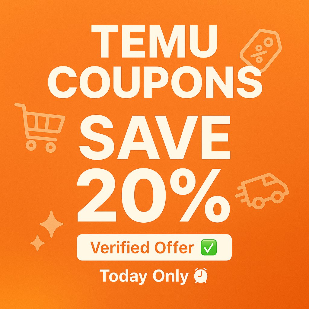 ZapTheCoin's tweet image. 🔥🛍️ TEMU coupons are going CRAZY today! Snag an easy 20% OFF your order — Verified Deal, Limited Time, Today Only 👀 We tested it — it works ✅ Don’t miss out on these insane savings!
#CouponsDeals #TEMUPromoCode 
👉 Grab your deal here: [couponlegit.com/temu-coupons/] 💥