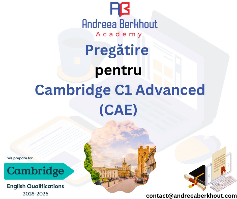 AndreeaBerkhout's tweet image. Acest certificat, recomandat elevilor de liceu, deschide uși către un viitor academic și profesional strălucit.
𝐃𝐞 𝐜𝐞 𝐂𝟏 𝐀𝐝𝐯𝐚𝐧𝐜𝐞𝐝?
🎓 𝐑𝐞𝐜𝐮𝐧𝐨𝐚𝐬̦𝐭𝐞𝐫𝐞 𝐧𝐚𝐭̦𝐢𝐨𝐧𝐚𝐥𝐚̆ 𝐬̦𝐢 𝐢𝐧𝐭𝐞𝐫𝐧𝐚𝐭̦𝐢𝐨𝐧𝐚𝐥𝐚̆
Înscrieri la:
+40747867232