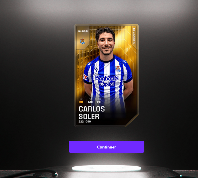 RzhGames's tweet image. 🎁 GIVEAWAY SORARE

Tente de gagner une carte de Carlos Soler in-season

Pour participer :
- RT ce tweet
- Ton pseudo Sorare en commentaire

⏱️ TAS le 24/11/2025