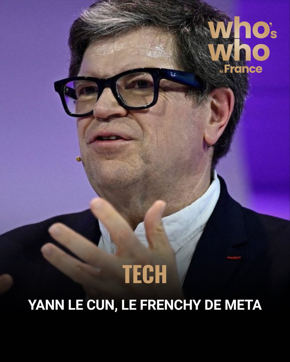 👤  Le directeur scientifique de l’IA chez Meta, la maison-mère de Facebook et d’Instagram, est l’une des figures les plus respectées de la Silicon Valley. Récompensé par le prix Turing en 2018, Yann Le Cun est considéré comme l’un des fondateurs du « deep learning », ou