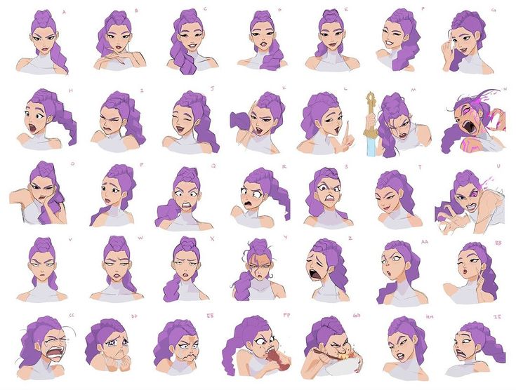 alexbutfunnier's tweet image. uhhhhhhhhhhh idk what to post so here&apos;s big 4 expression sheets by scott watanabe