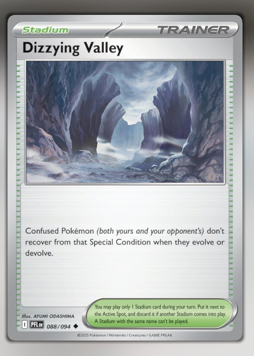 Epic Splash update! 

The legal card list has been updated. You can now play Dizzying Valley.  Just like other stadium cards in the format, it is limited to 1 copy. 

Happy Splashing! 🐟