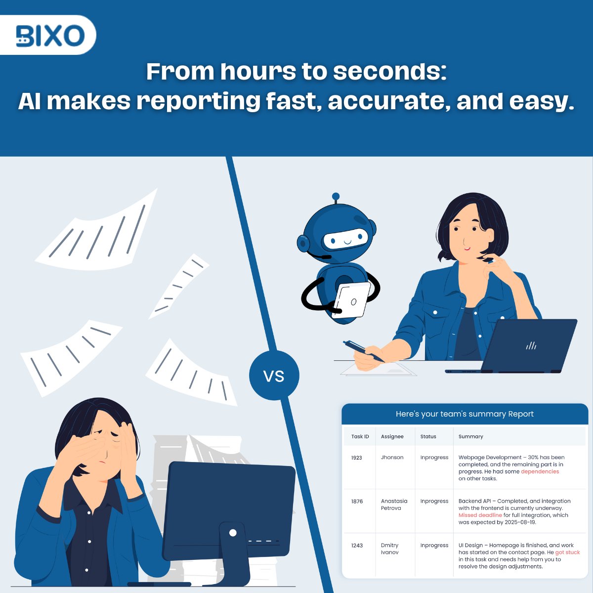 bixo_ai's tweet image. 𝗥𝗲𝗽𝗼𝗿𝘁𝗶𝗻𝗴 𝗦𝗵𝗼𝘂𝗹𝗱𝗻’𝘁 𝗧𝗮𝗸𝗲 𝗛𝗼𝘂𝗿𝘀

BIXO turns your data into ready-to-share reports automatically.

No spreadsheets. No follow-ups. Just insights.

Try BIXO Today!

#AI #Productivity #AIReporting #Automation #TimeManagement #TechForBusiness