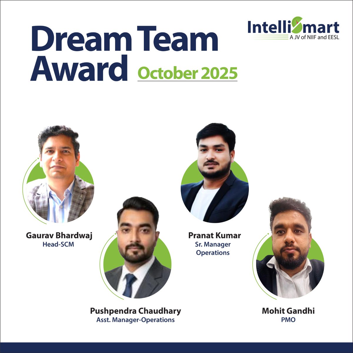 Intelli_Smart's tweet image. Congratulations to the winners of the Dream Team Award as part of @Intelli_Smart&apos;s Rewards &amp;amp; Recognition Program for October 2025. Your exceptional collaboration, dedication and ownership continue to set new benchmarks across the organisation. Here’s to many more milestones…