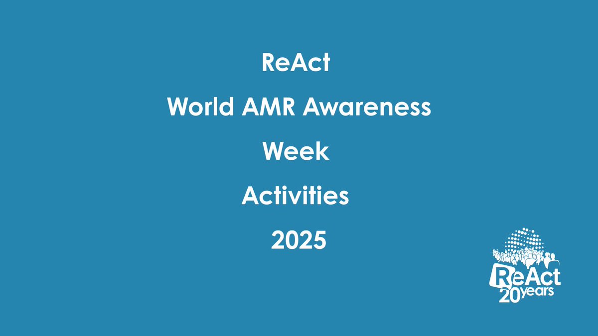 reactgroup's tweet image. #WAAW is here! 😃

📢 Check out ReAct #WAAW2025 activities across the globe!

🌏💊Through global collaboration, ReAct highlights the urgent need for strong and robust action on #AntibioticResistance #AMR to preserve the effectiveness of life-saving antibiotics!

Here is the list…
