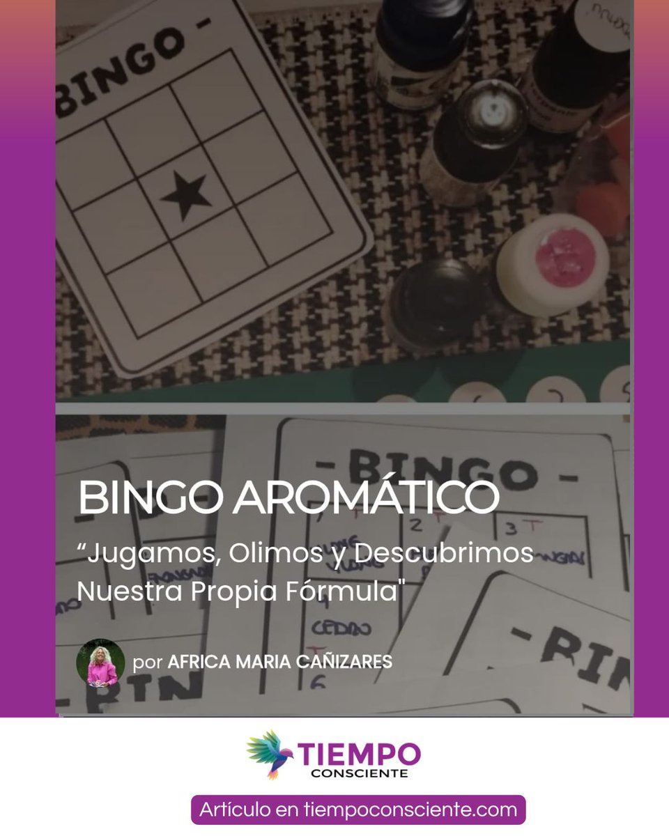 infoconsciente's tweet image. 👃🎲 Bingo Aromático: jugamos, olemos y descubrimos nuestra fórmula.
Sí, bingo con la nariz: risas, sorpresa y una lección de psicoaromaterapia.
Un mismo aceite puede emocionarte o agobiarte según tu historia.
👉 tiempoconsciente.com/salud/remedios…

#AromaterapiaEmocional #TalleresVivos