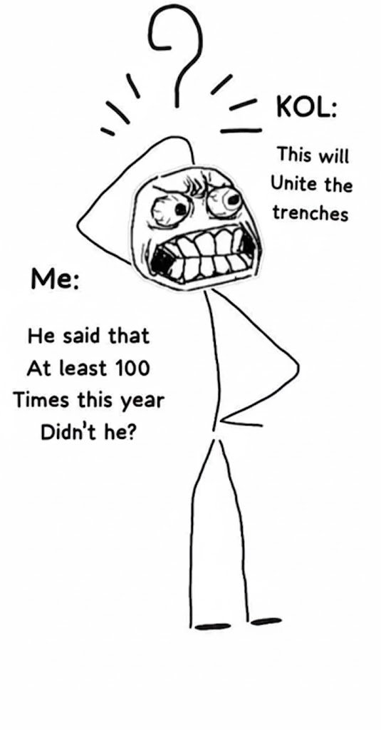 DaDai_Space's tweet image. Crypto meme series:                
KOL spotting
#CryptoAcademy 

#CryptoSignals #Bitcoin #Altcoins #Blockchain #CryptoTrading #HODL #DeFi #NFT #Bullish #BearMarket #TradingTips #CryptoMeme #AltSeason #CryptoCommunity #DayTrading #Web3 #ETHd