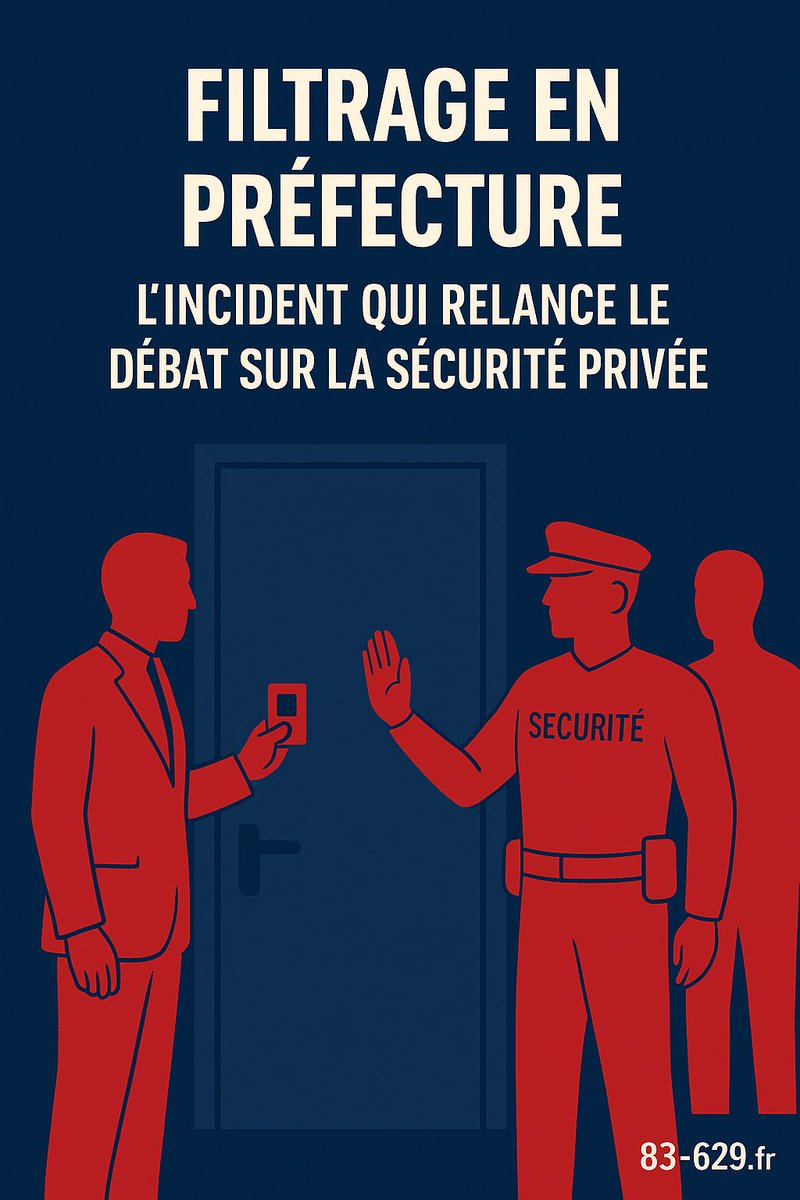 blog83629's tweet image. Un élu LFI bloqué à l’entrée d’un bâtiment public. Un agent de sécurité en première ligne. Filtrage, légalité, accessibilité : l’incident relance un débat sensible sur le rôle réel de la sécurité privée face à l’État. ⚖️🚪👮‍♂️ 

#SecuritePrivee #SSIAP #CNAPS #Sureté…