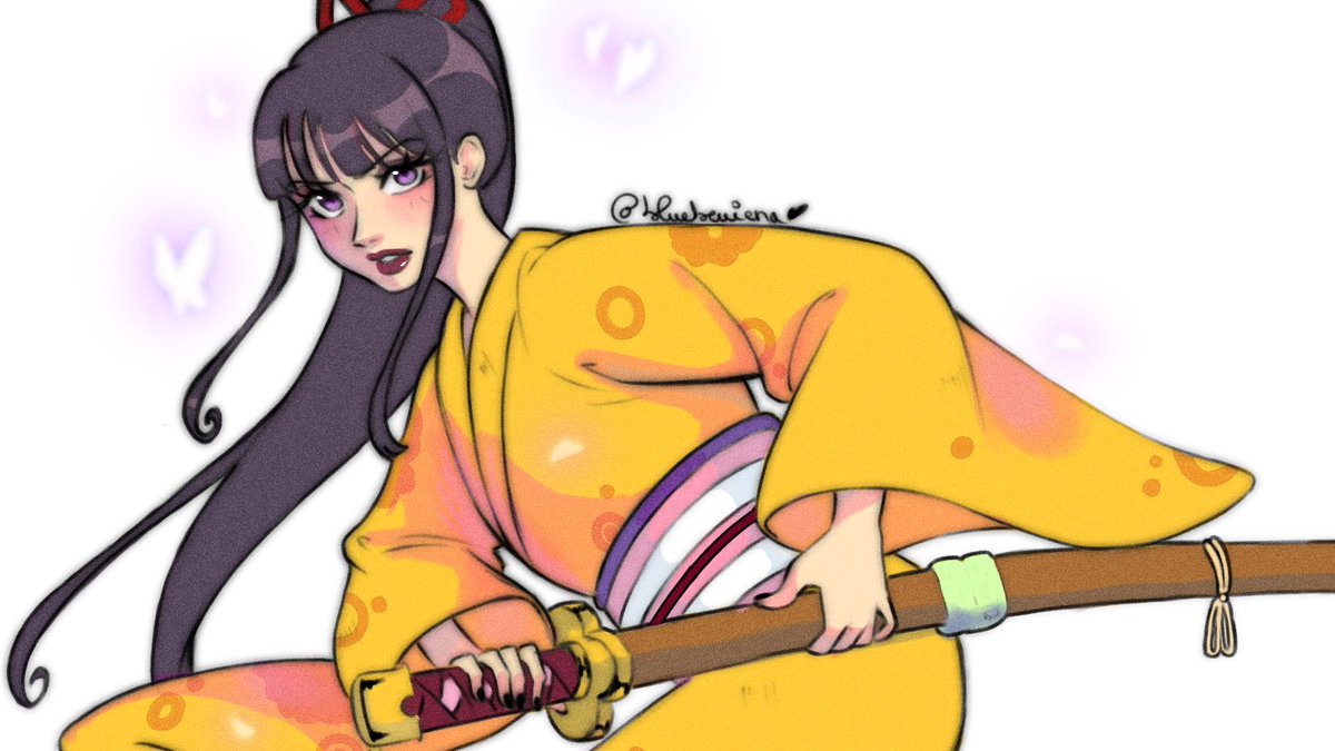 blueberriena's tweet photo. lately i've been really happy with my art, i love drawing pretty women 🌸 https://t.co/JkMRkj4rk6
