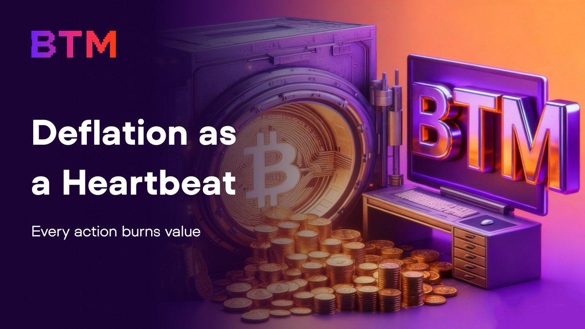 BTM_EN's tweet image. Deflation isn’t a gimmick here — it’s the heartbeat.

Every action on BTM burns value back into scarcity.
Exchange. Withdrawal. Compute.

Every move tightens the supply, strengthens the base,
and compounds the narrative of finite finance. ♻️

#Tokenomics #Deflationary #BTCFi #BTM