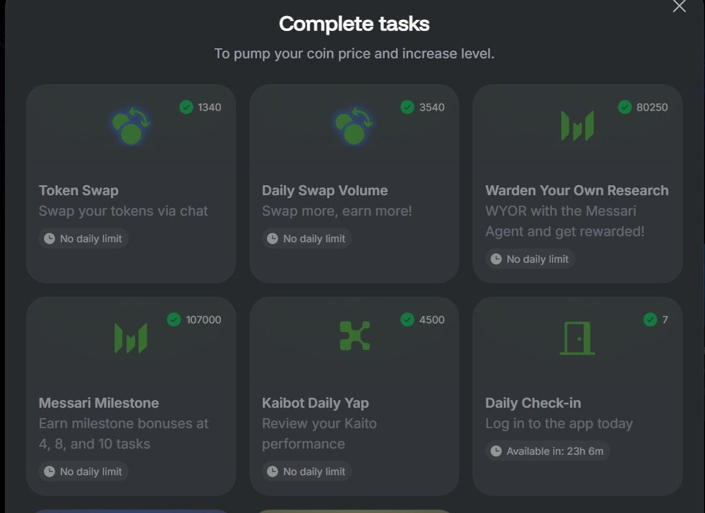 DAY 68 Of Tweeting Warden Daily To Do Tasks (Season 3 / Grand Finale) Till TGE.

What To Do:
• Checked in <a href="/wardenprotocol/">Warden</a> and Chat with AI agents
• Complete Couples of swaps (Using Warden Agent, Jupiter Agent, Uniswap Agent)
• Played some quick game on Warden App (Flappy