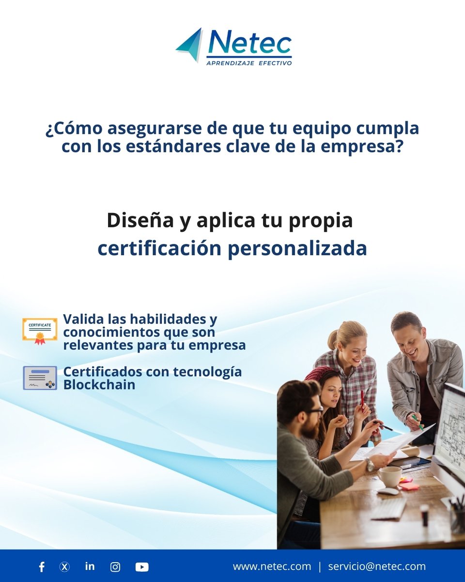 netec's tweet image. Valida los conocimientos de tus colaboradores. 👩🏻‍💼👨🏻‍💼
Te ayudamos a diseñar tu propia certificación para medir las habilidades que son relevantes para tu empresa.

Más información 👉 hubs.la/Q03THq_N0

#CertificaciónPersonalizada #CapacitaciónTI #Netec
