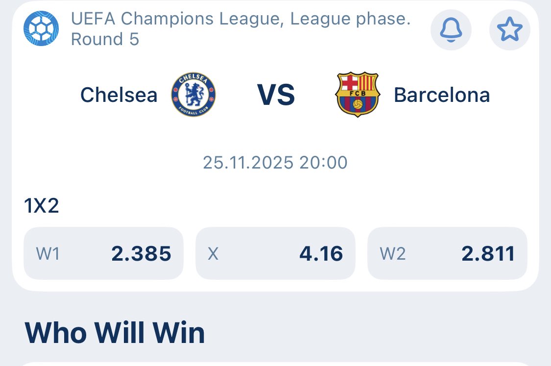 Who is winning ? 
#uefachampionsleague #Chelsea #Barcelona