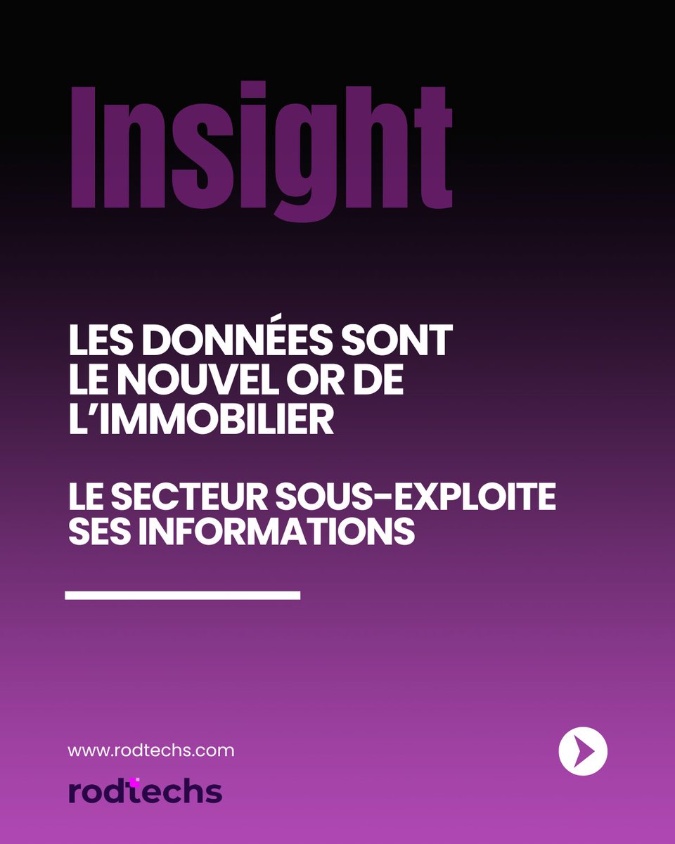RodTechs_'s tweet image. La data, nouvelle clé de valeur
#RodTechs #proptech #realestate #realestateagent #luxuryrealestate #realestategoals #commercialrealestate #realestatesales