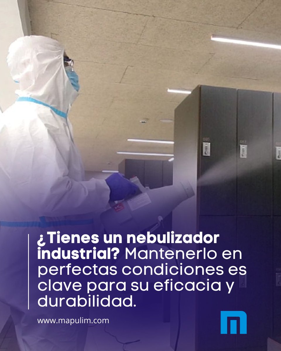 Mapulim's tweet photo. ¿Tienes un nebulizador industrial?

No basta con usarlo: mantenerlo en perfectas condiciones es clave para su eficacia y durabilidad.

En el blog te contamos:
◽Cómo limpiarlo.
◽Qué productos usar.
◽Consejos de mantenimiento que alargan su vida.
👇
https://t.co/1mtswgS2iD https://t.co/yYGrGfUEvX