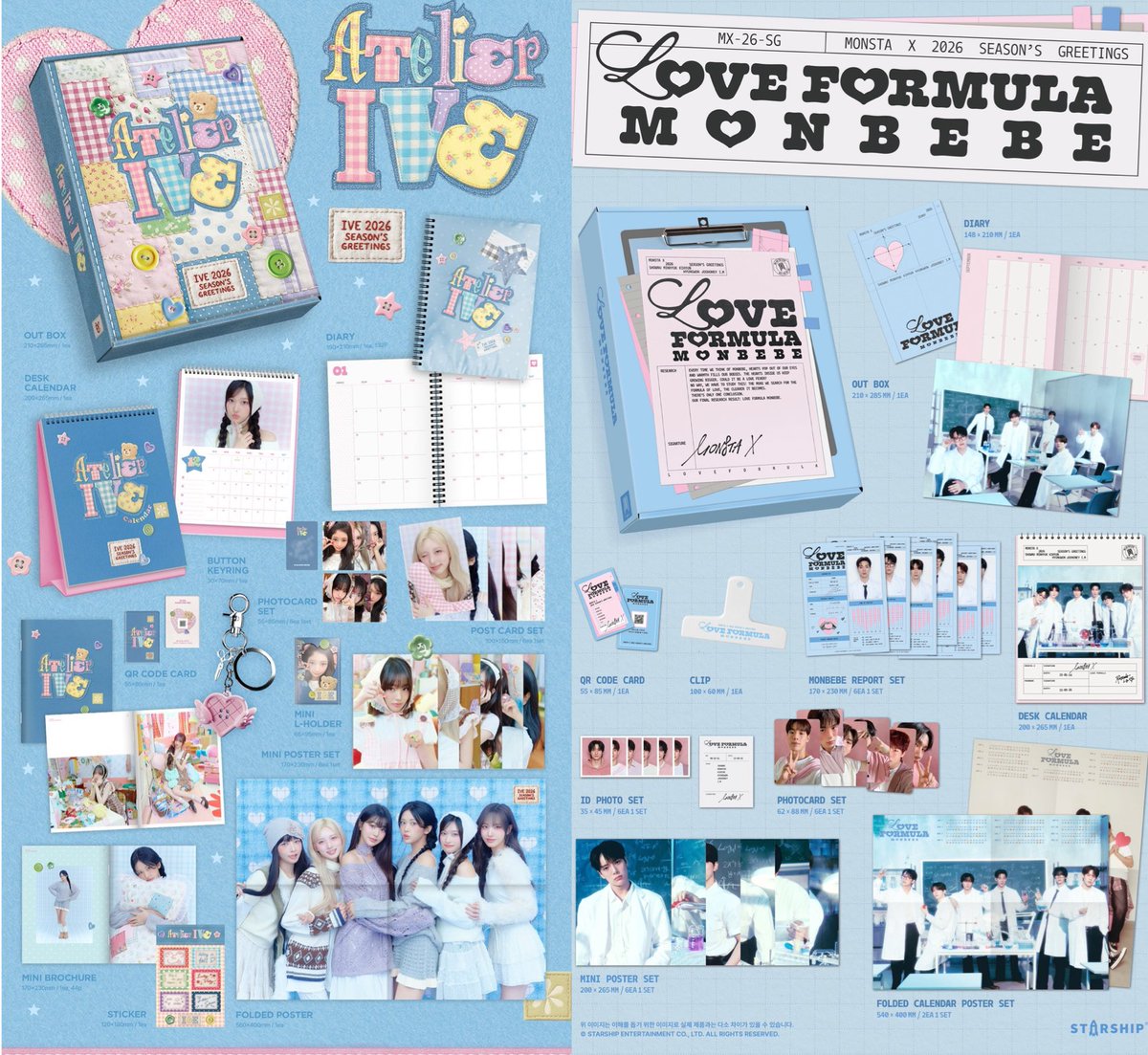 reikkomia's tweet image. Starship’s Season’s Greetings by division

Div 1 - IVE, MonstaX
Div 2 - WJSN, Cravity
Div 3 - KiiiKiii, idid