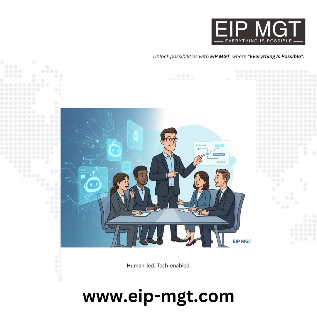 eipmgt's tweet image. AI isn’t the threat—weak value props are. We use tech to empower people, not replace them. The future is human-led, tech-enabled.
#EIPMGT #EverythingIsPossible