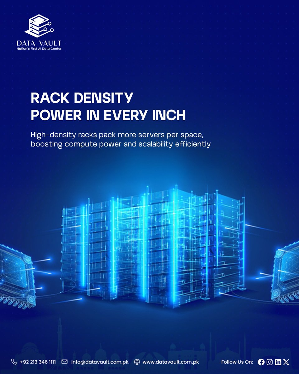 Datavaultpk's tweet image. Data centers are evolving fast with vertical designs.
High-density racks boost performance, efficiency, and save space.
This shift powers sustainability and scalable systems to meet rising compute demand.
#ServerOptimization #DataInfrastructure #ComputePower #ScalableSystems