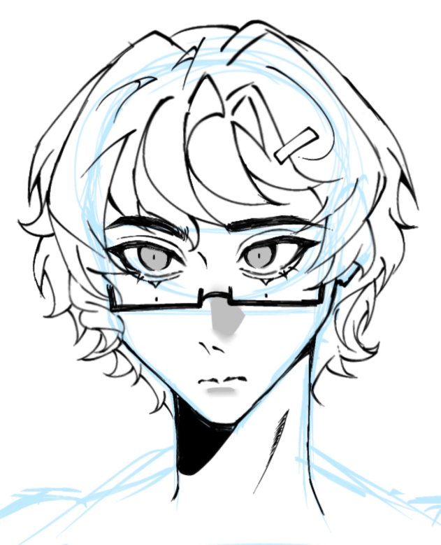syathe_chu's tweet photo. #WIP Masc Eva (Evan??) before I sleep https://t.co/UqFle1v3QY